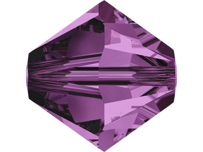 Swarovski Bicone Doppelkegel Perlen 4mm Farbe Amethyst